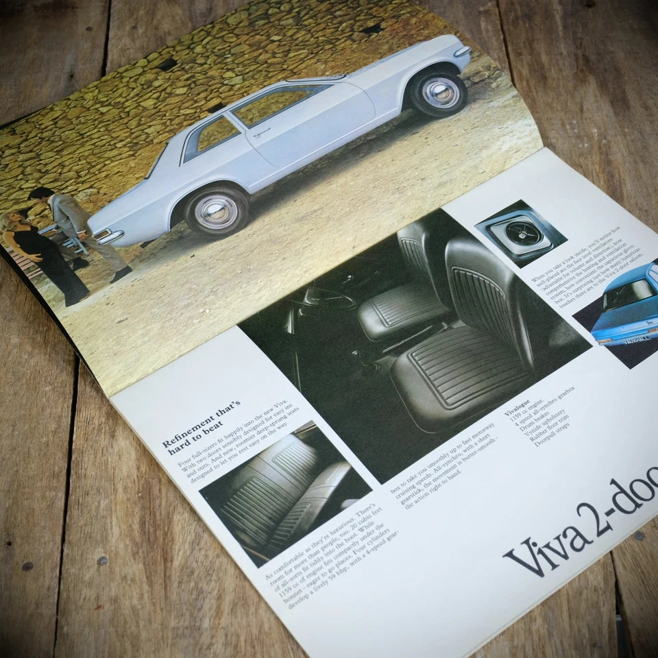 Vintage Car Brochure, Vauxhall Viva HC 1970, Saloon/Estate Models