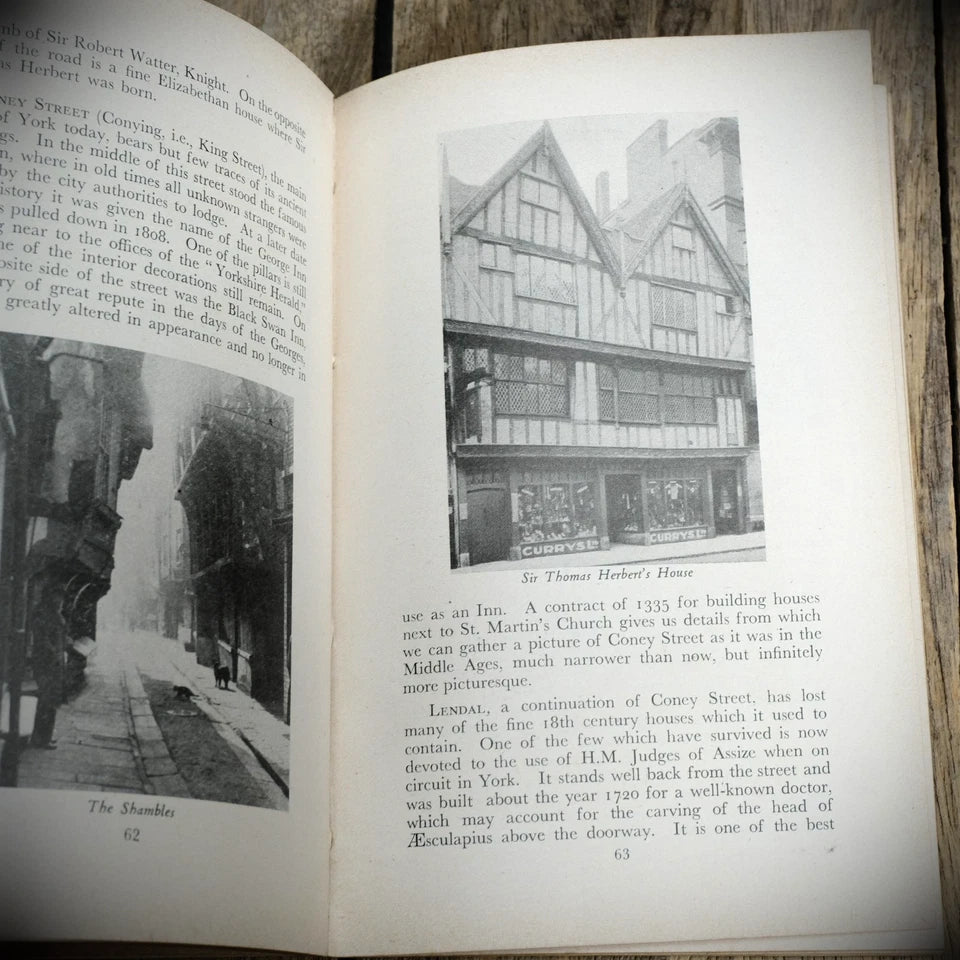 Official Guide to the City of York 1948, Vintage Travel/History Book, Softcover