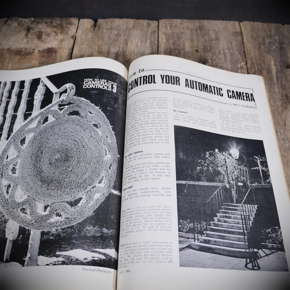 Vintage Practical Photography Magazine April 1966