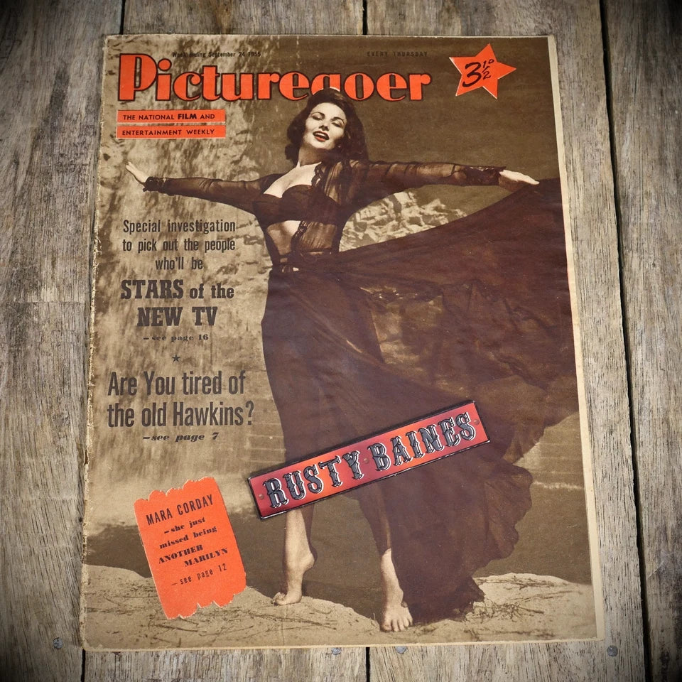 Vintage Picturegoer Magazine Sept 24 1955, Film/Cinema, Mara Corday Cover