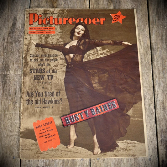 Vintage Picturegoer Magazine Sept 24 1955, Film/Cinema, Mara Corday Cover
