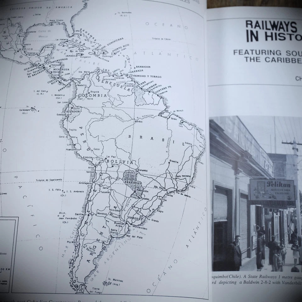 Railways of Latin America in Historic Postcards, Caribbean, West Indies Etc.