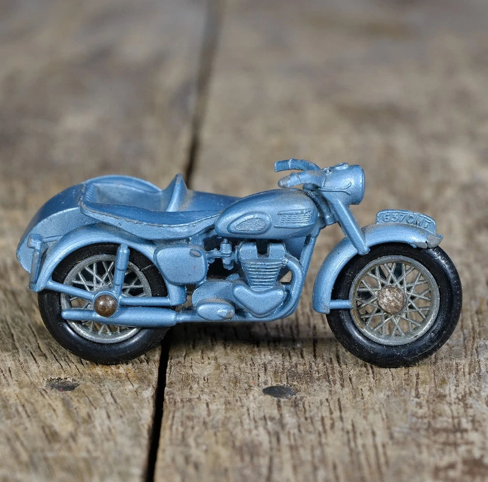 Original Vintage Matchbox/Lesney Triumph Tiger T110 Bike Sidecar Outfit, No Box