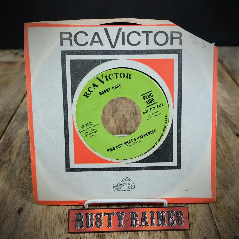 Record 7" Single, Bobby Bare, Find Out What's Happening