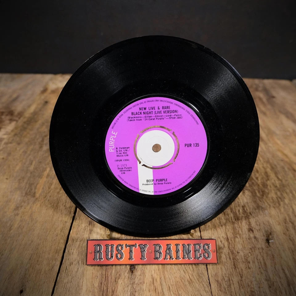 Record 7" Single, Deep Purple, New, Live & Rare, Black Night (Live)