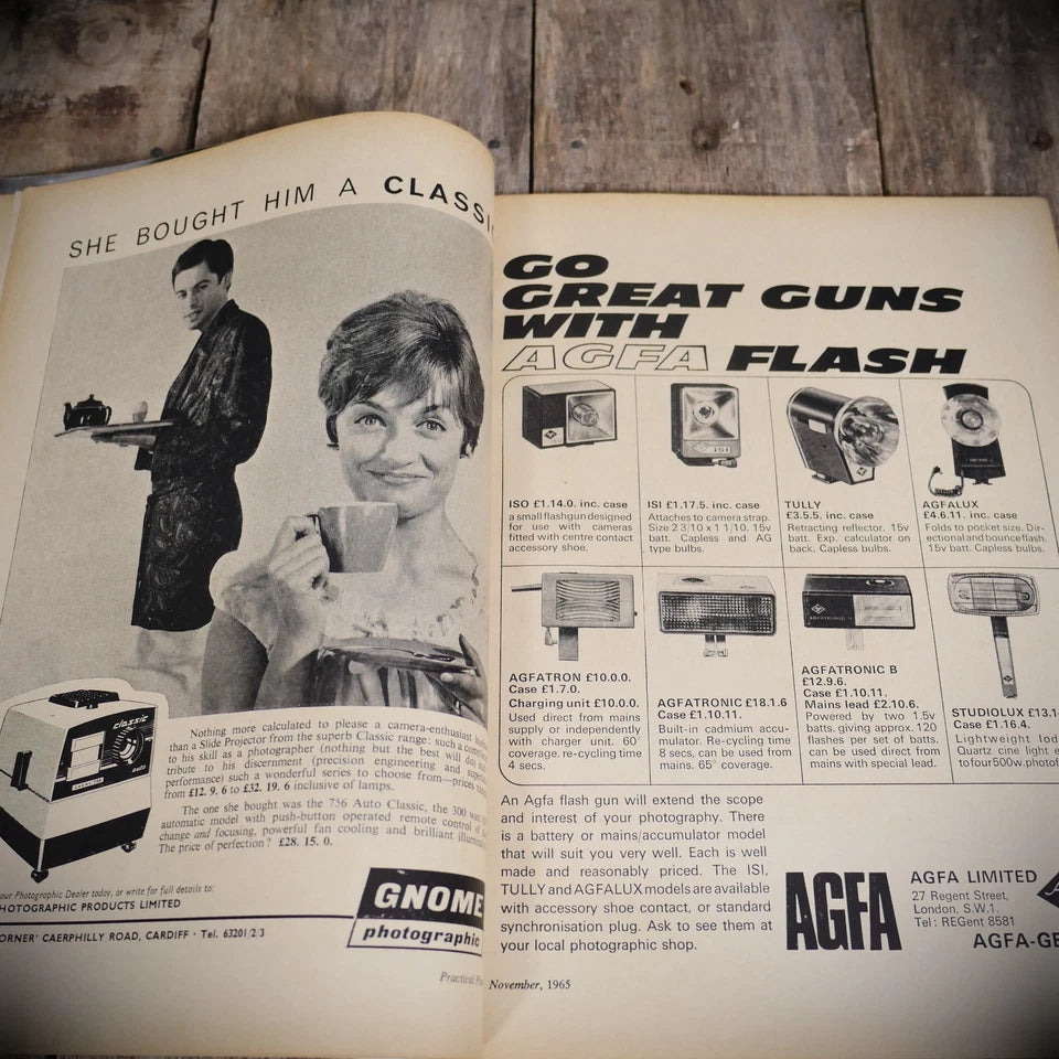 Vintage Practical Photography Magazine November 1965