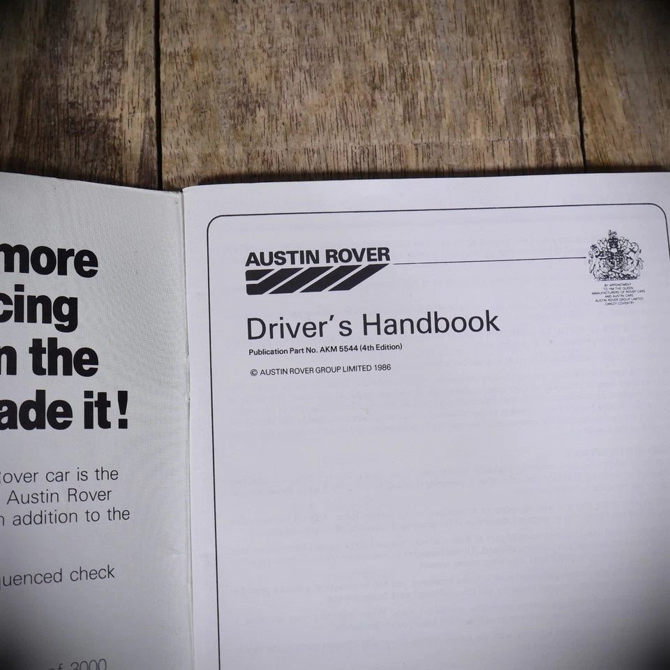Austin Rover Classic Mini Driver's Handbook 1984 AKM 5544 (4th Edition)