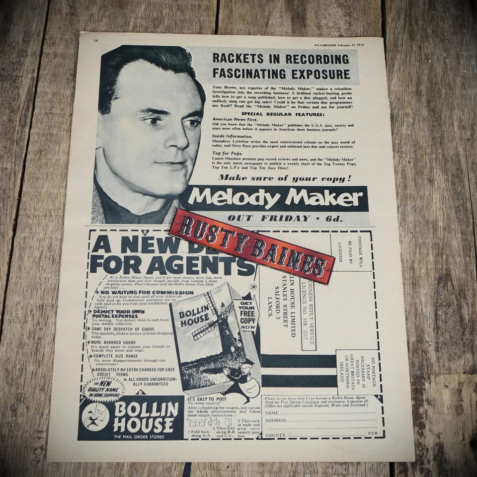 Vintage Picturegoer Magazine Feb 21 1959, Film/Cinema Actors, Yul Brynner