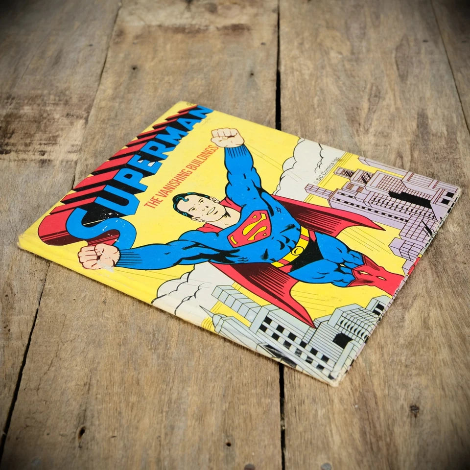 Superman, Vanishing Buildings, Vintage 1979 Comic, Hardcover