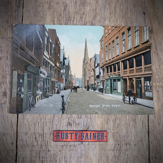 Postcard, Chester, Watergate Street, Edwardian, Printed