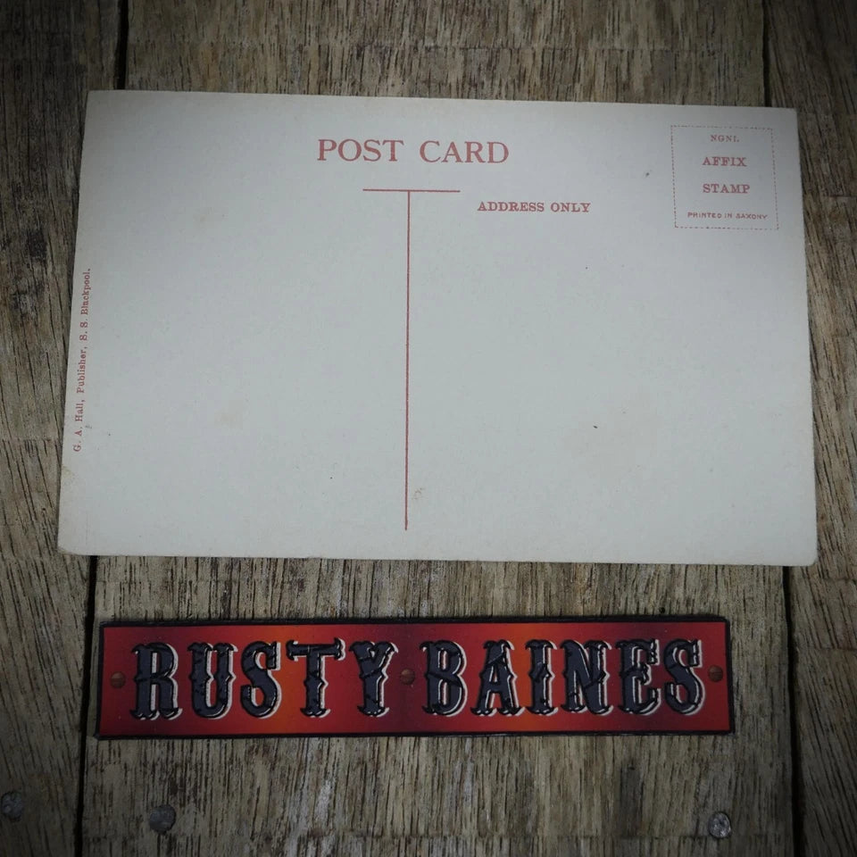 Postcard, Bare Village, Wayside, Printed