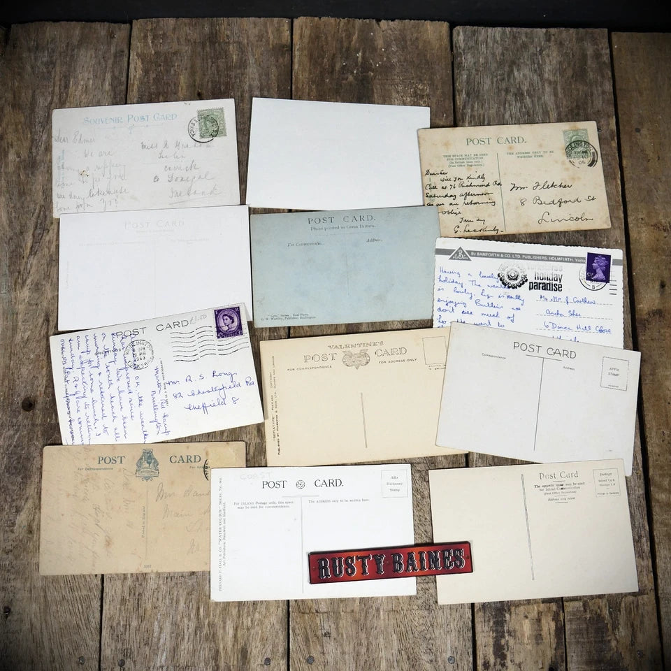 Small Bundle of 12 Flamborough Postcards, Fog Siren, Lighthouse Etc