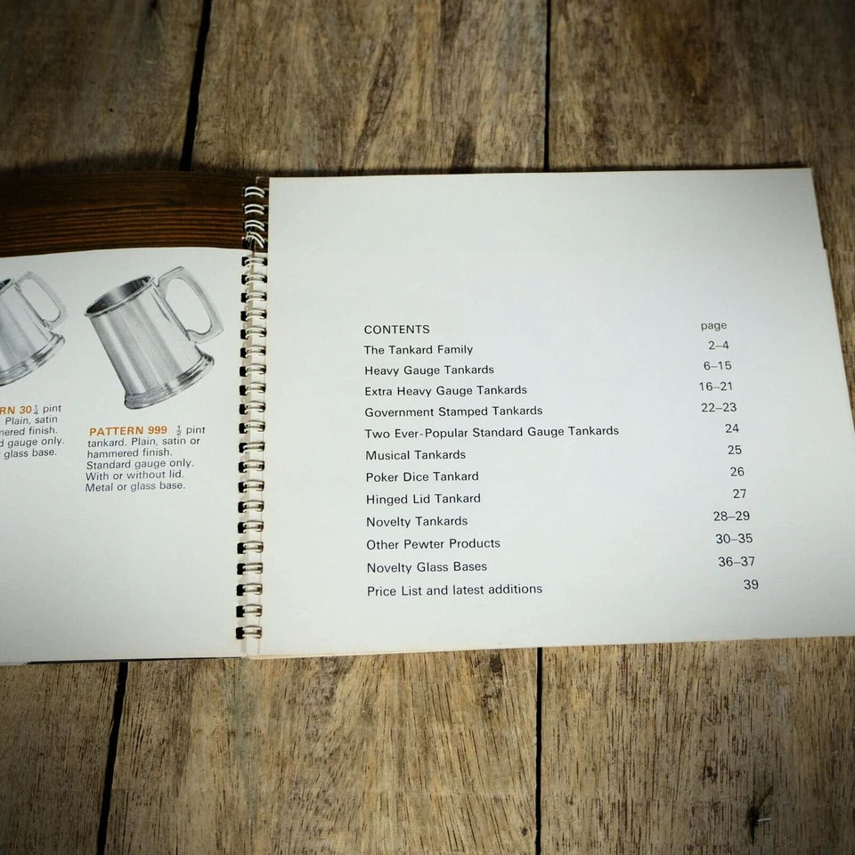 Vintage Sales/Product Brochure, Sheffield Pewter-Ware, Tankards