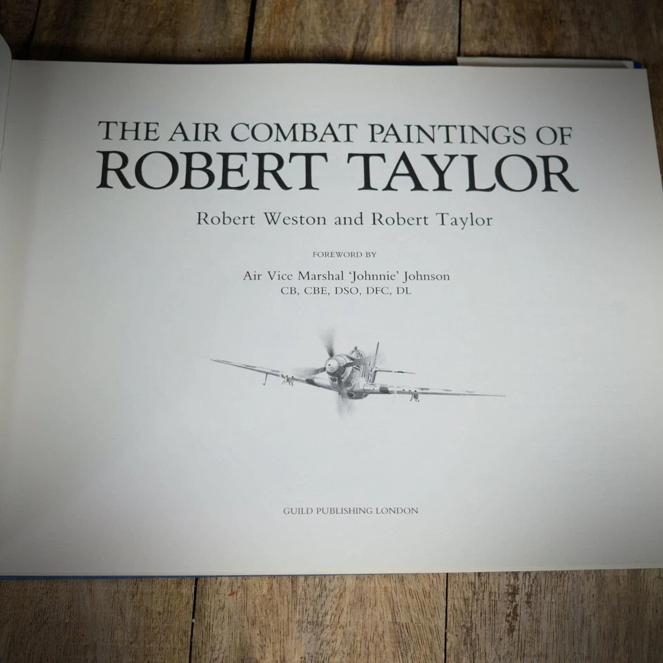 Robert Taylor Air Combat Paintings Volume I, Veteran Signed, Hardcover 1989