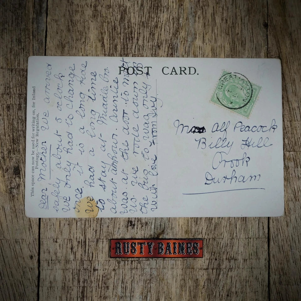 Postcard, Great Ayton, Captain Cook's School, Printed