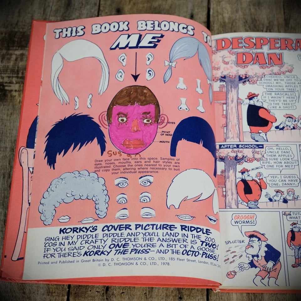 Dandy Annual 1979, Vintage British D C Thomson Comic Hardcover