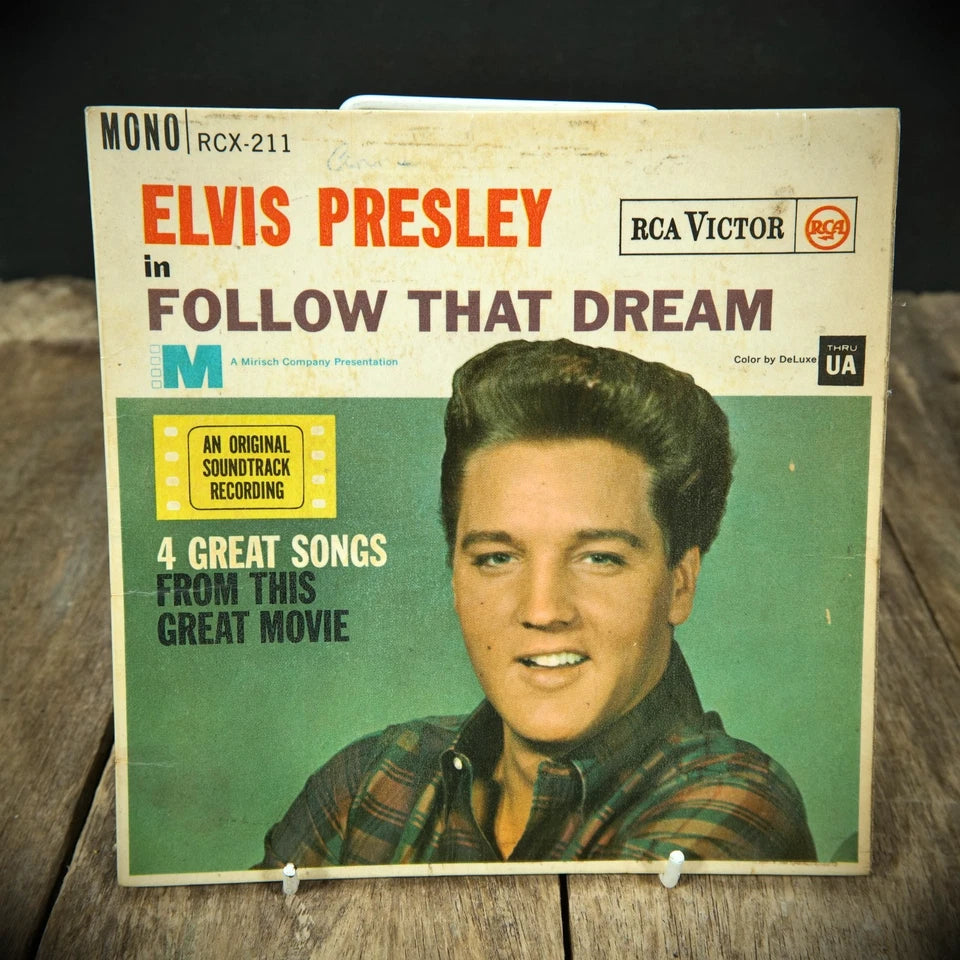 Record 7" Mono EP: Elvis Presley, Follow That Dream, RCA RCX-211
