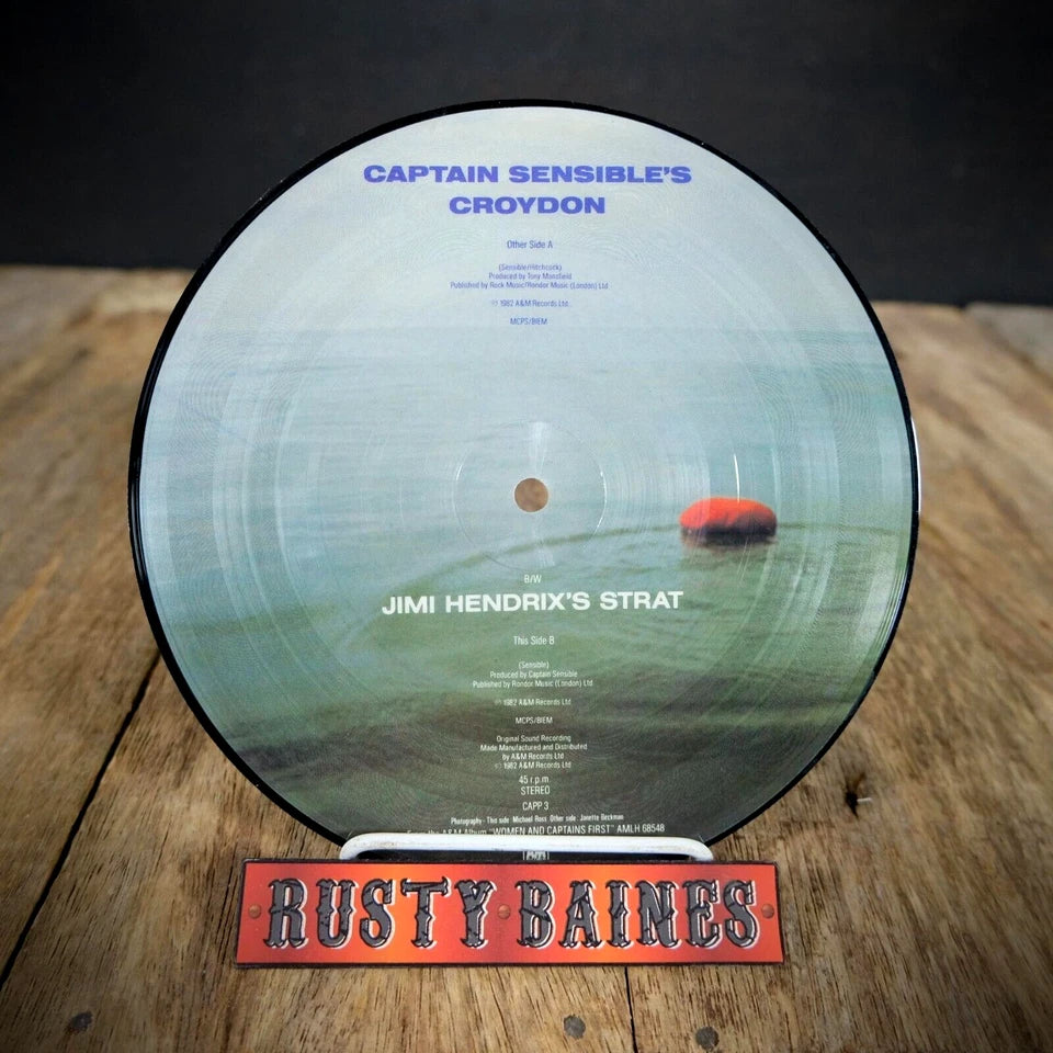 Record 7" Picture Disc Single, Captain Sensible Croydon