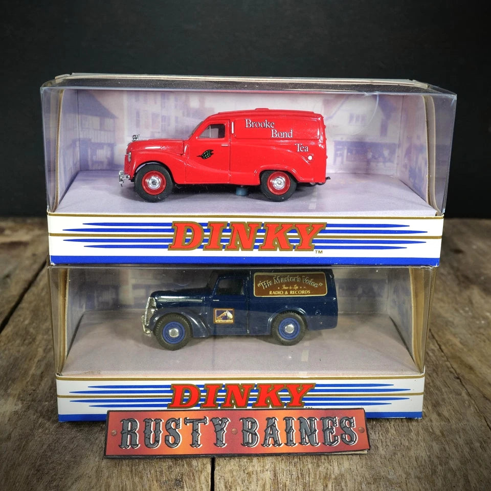 Matchbox Dinky Series Commer/Austin A40 Van Bundle, Tea/HMW, 1/43, Boxed