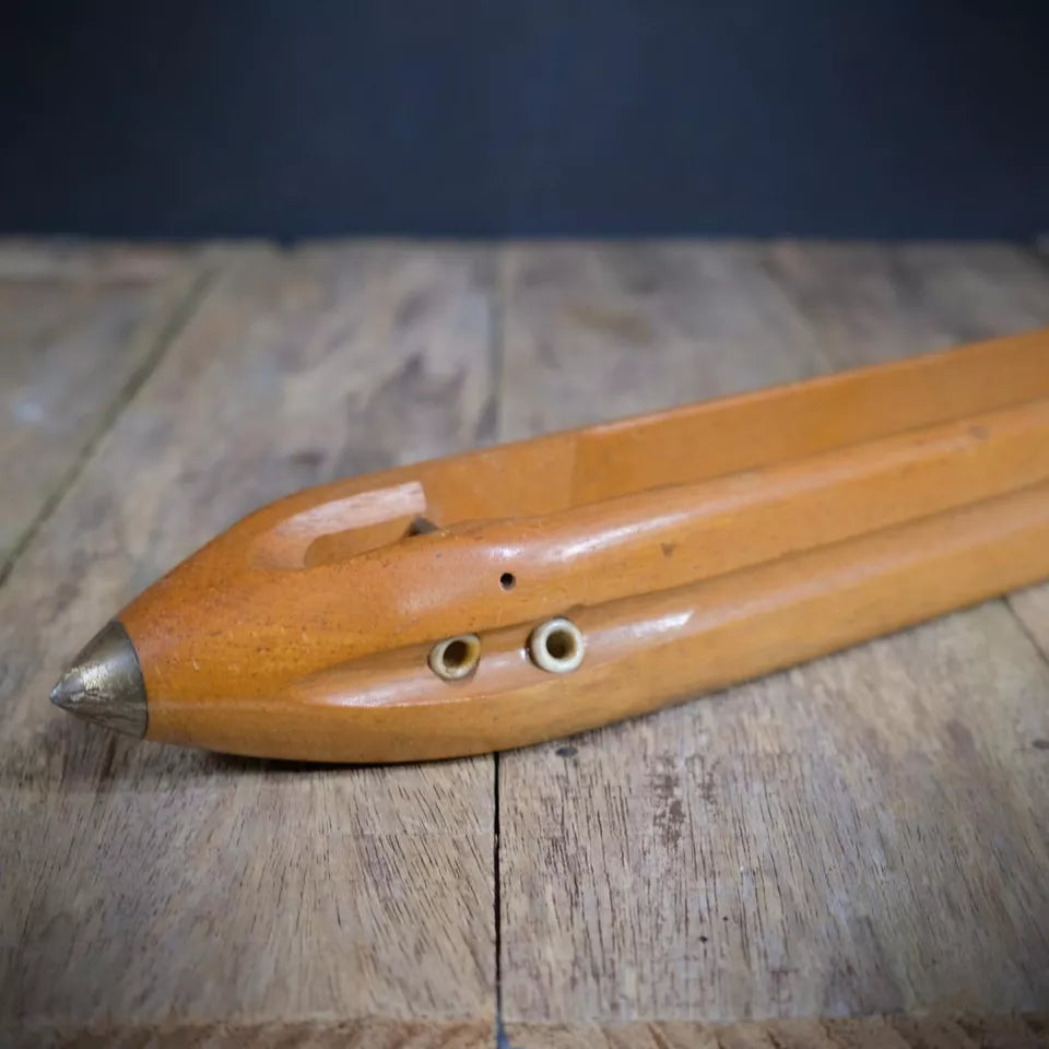 Vintage/Antique Hardwood Weaving Shuttle 19"/48cm Approx' Jowett Made in England