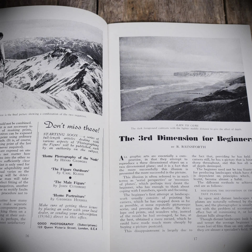 Vintage Good Photography Magazine May 1951, Pocket Size, Trees