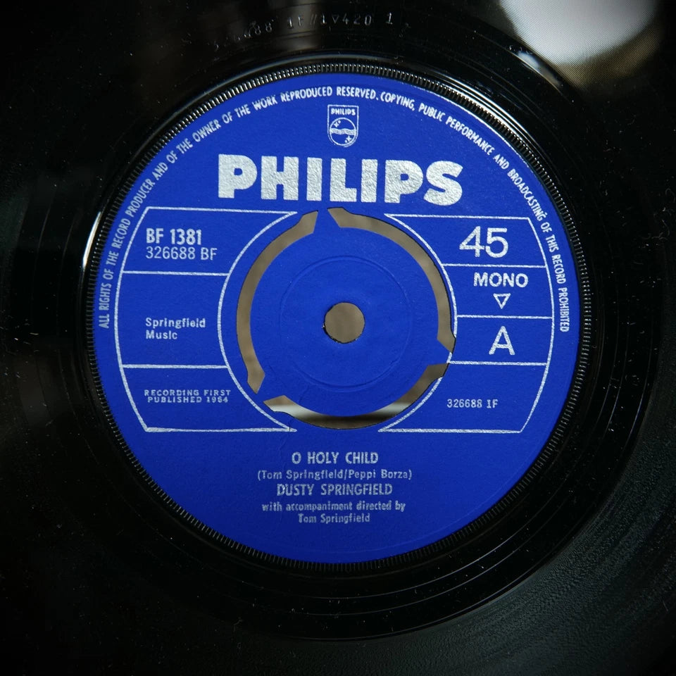 Record 7" Single: Dusty Springfield: O Holy Child, Jingle Bells