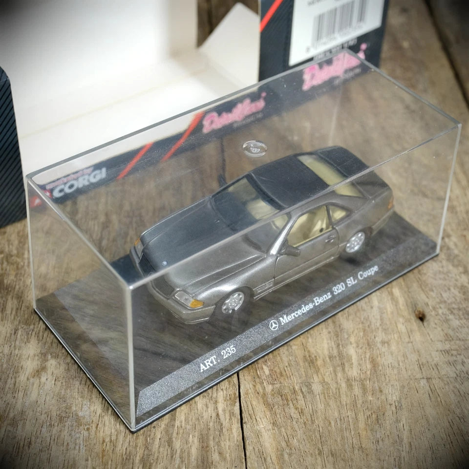 Corgi Detail Car Mercedes Benz 320SL Coupe, Gunmetal Grey, 1/43, Boxed
