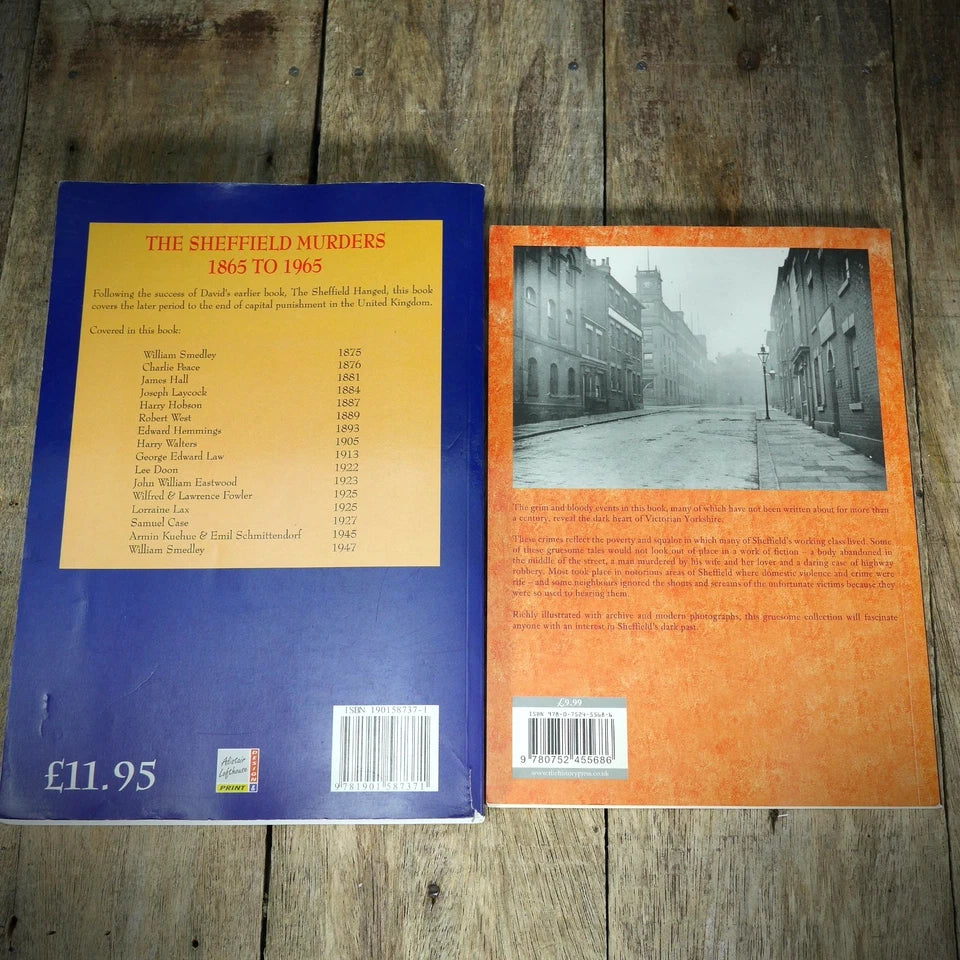 Sheffield True Crime Books, Murderers 1865-1965, David Bentley, M Drinkall