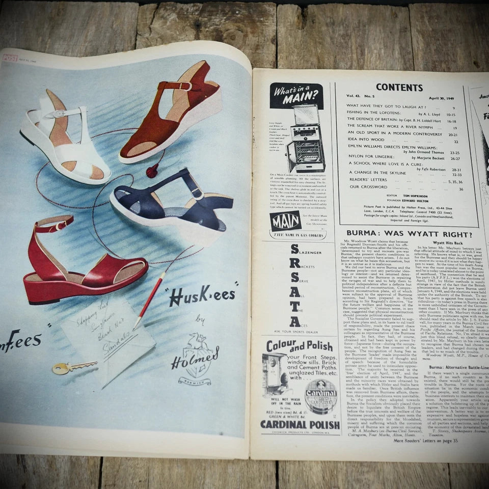 Picture Post 30 April 1949, Bieldside School, K Hutton Lingerie, Emlyn Williams