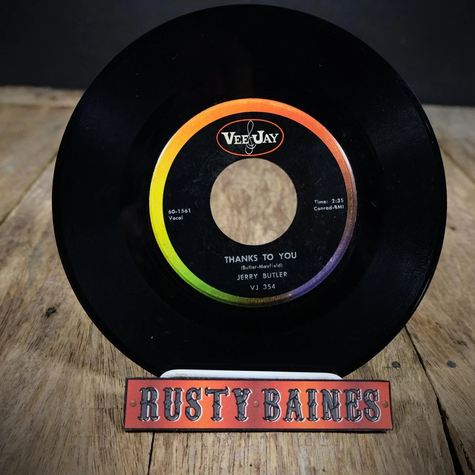 Record 7" Single, Jerry Butler, He Will Break Your Heart, Soul