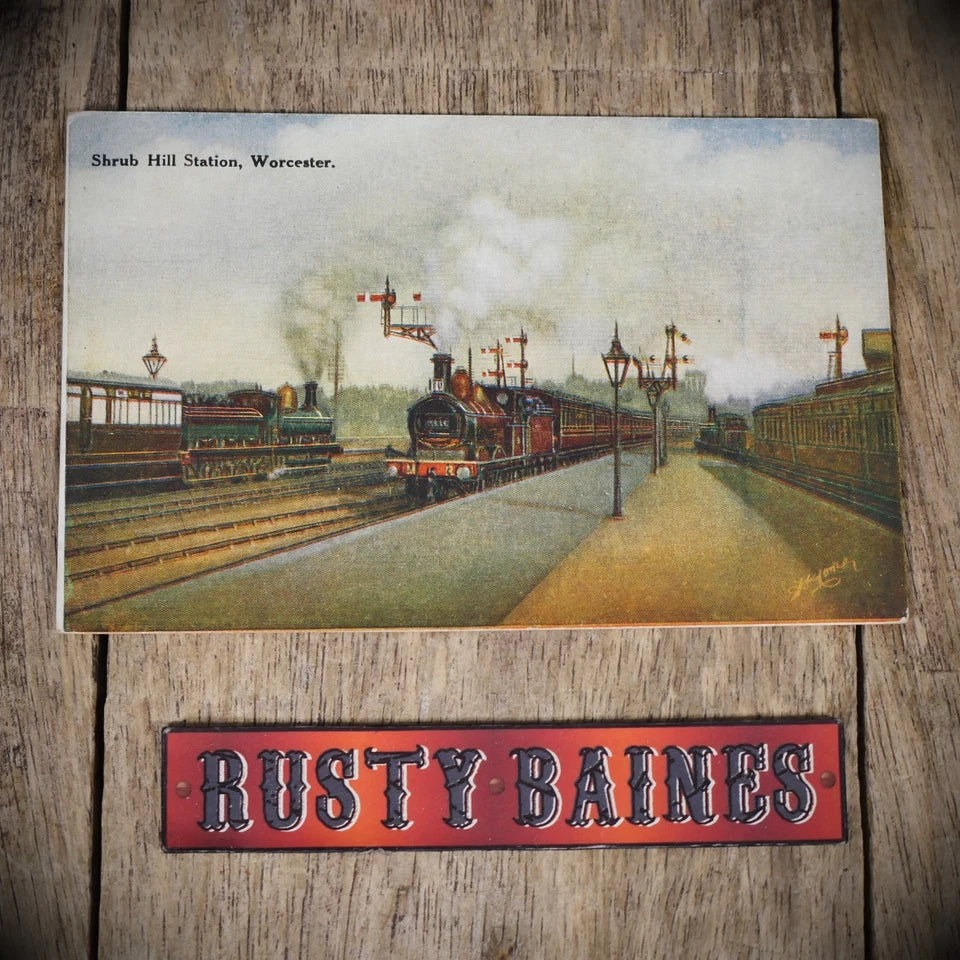 Postcard, Worcester Shrub Hill Railway Station, Printed