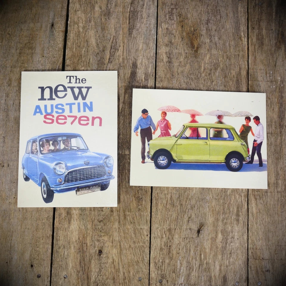 Bundle of Classic Mini Items, Amateur Photo's, Greetings Cards, Collector Cards