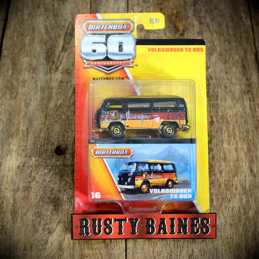 Matchbox 60th Anniversary Issue VW Volkswagen T2 Transporter Camper, Box, Sealed