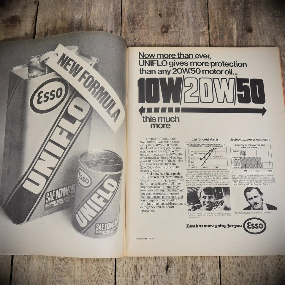 Vintage Hot Car Custom Magazine November 1972, Mk1 Ford Capri