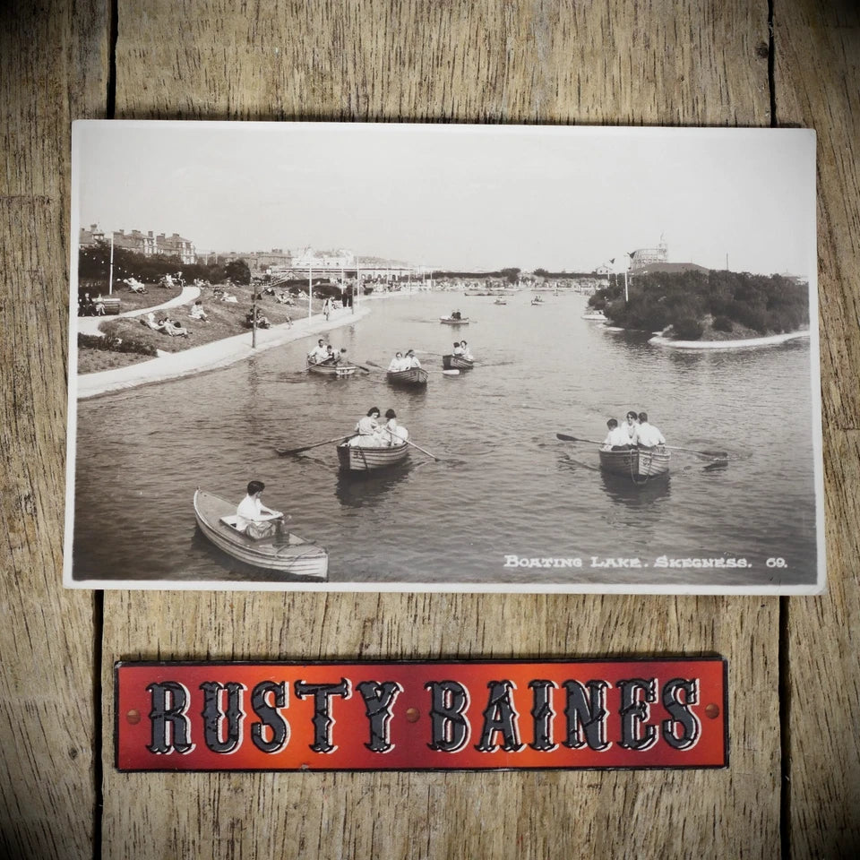 Postcard, Skegness Boating Lake Bamforth Real Photo, 1946, Recreation