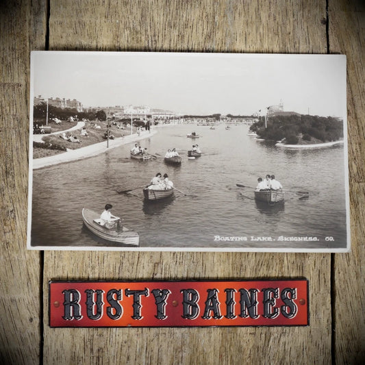 Postcard, Skegness Boating Lake Bamforth Real Photo, 1946, Recreation