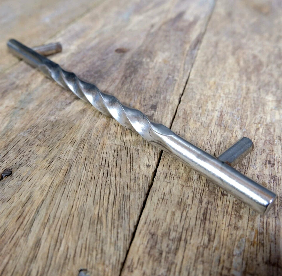Cupboard Drawer Handles, Upcycle Vintage Industrial Drill Bit Tool Style x15