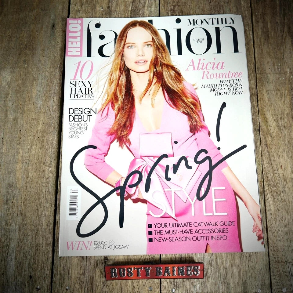 Hello Fashion Monthly Back Issue Magazine March 2006, Alicia Rountree