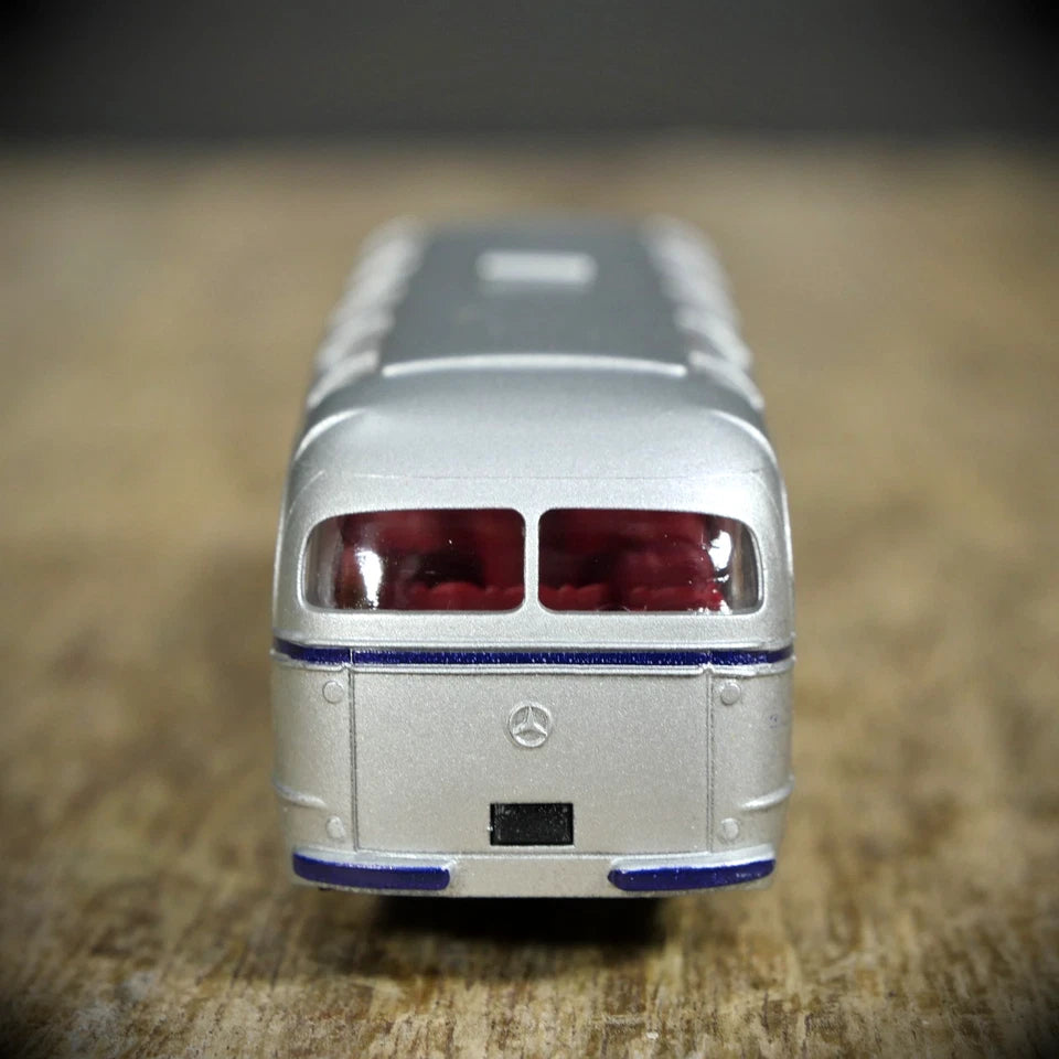 Brekina Mercedes-Benz 0321 Coach Bus, West German, Silver, Plastic, Filbervogel