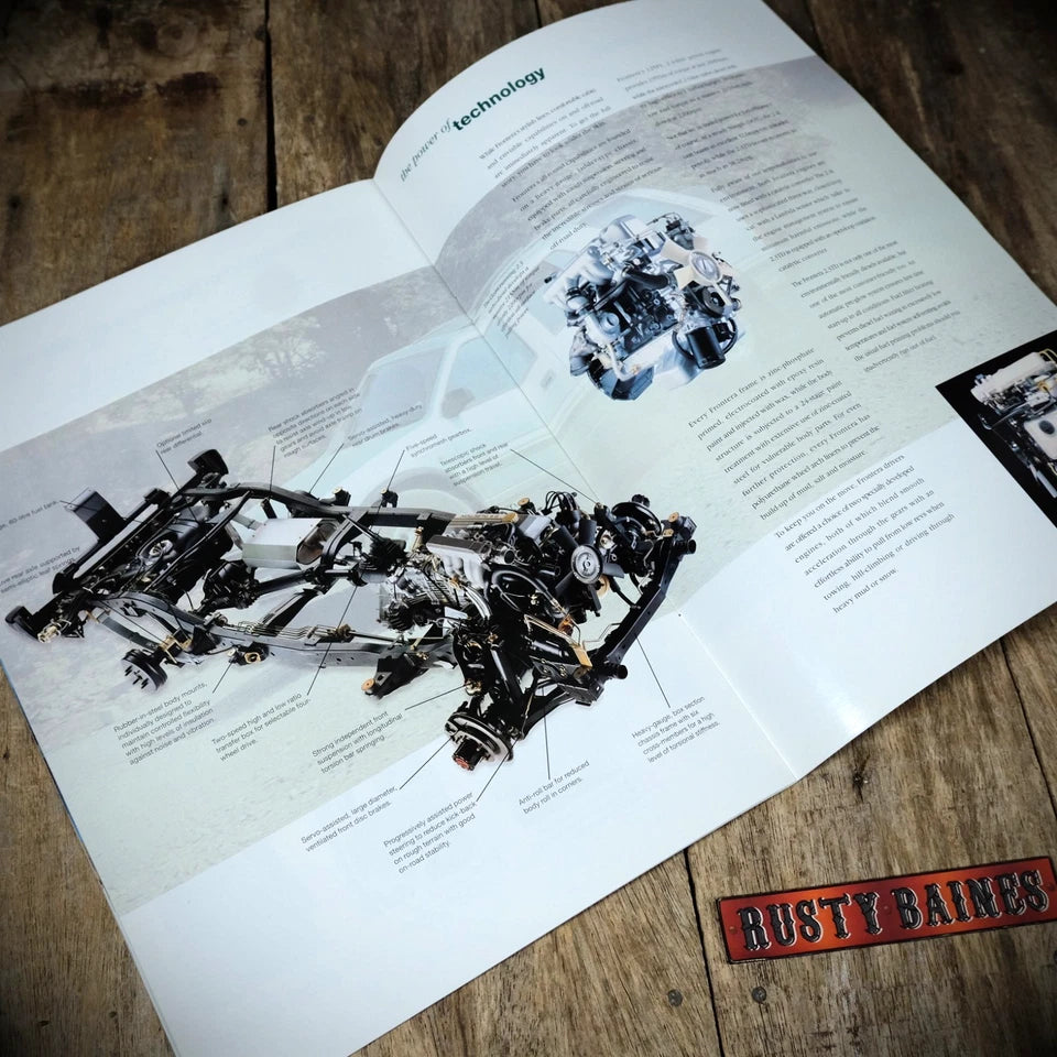 Sales Brochure, Vauxhall Frontera Estate 5 Door October 1993