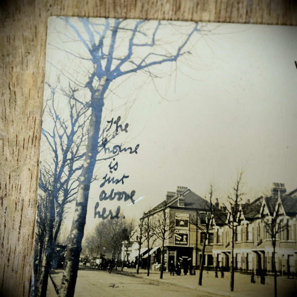 Postcard, London Shepherd's Bush Wood Lane W, 1907 Kensington PM