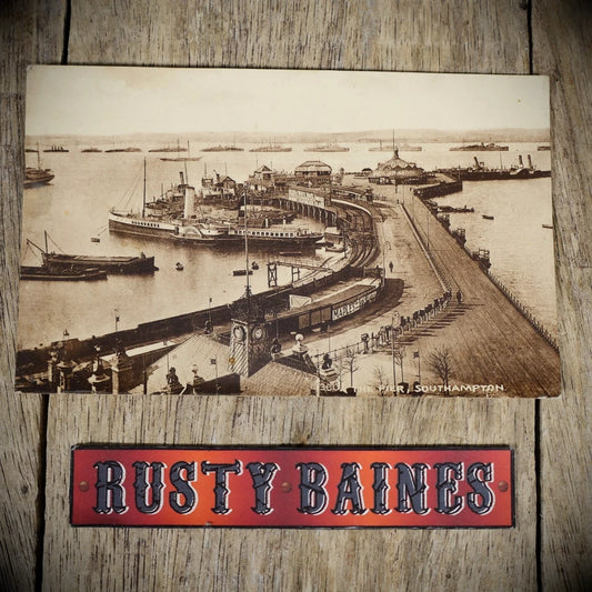 Postcard, Southampton Pier, Steamer Ship, Printed