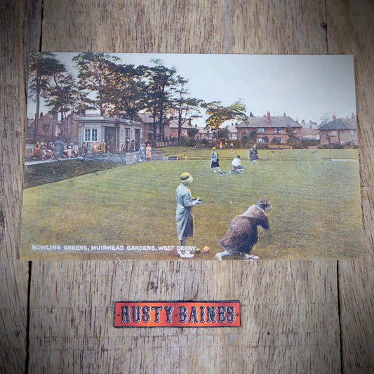 Postcard, Muirhead Gardens Bowling Green, West Derby, Liverpool