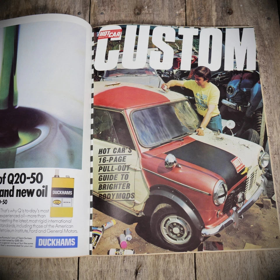 Vintage Hot Car Custom Magazine November 1972, Mk1 Ford Capri