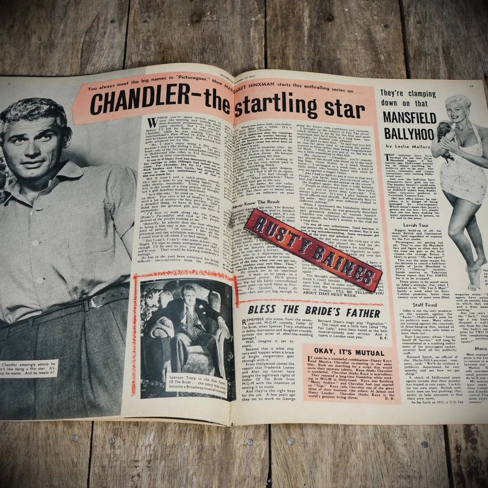 Vintage Picturegoer Magazine Nov 23 1957, Film/Cinema, Merry Anders Cover