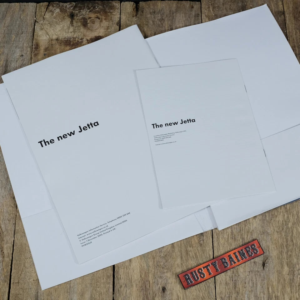 Original Car Brochure Pack, 2005 Volkswagen Jetta S/SE/Sport Petrol/Diesel