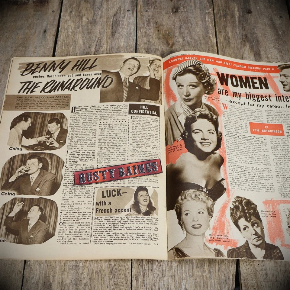 Vintage Picturegoer Magazine Dec 22 1956, Film/Cinema, Hazel Sutton Cover