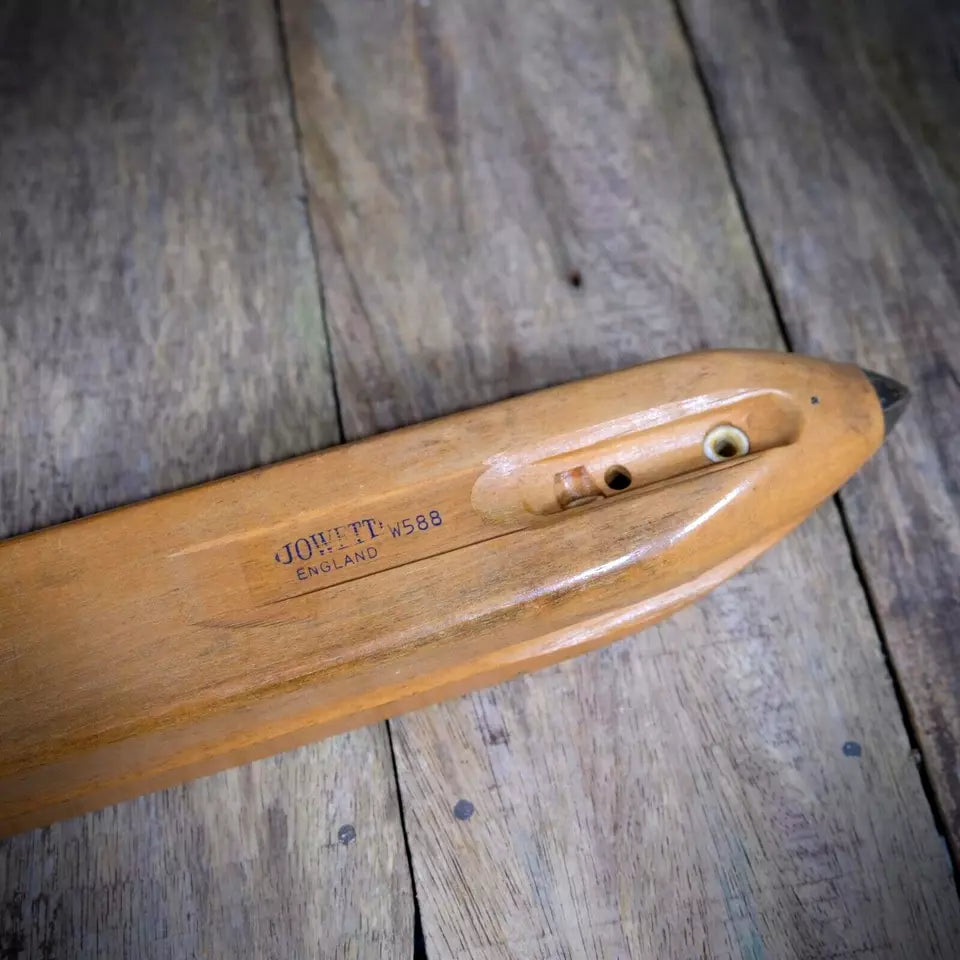 Vintage/Antique Hardwood Weaving Shuttle 19"/48cm Approx' Jowett Made in England