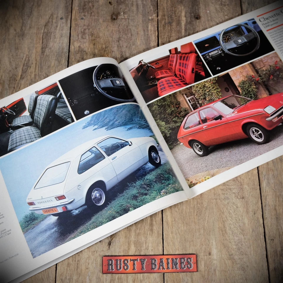 Car Brochure, Vauxhall Range 1981, Royale, Viceroy, Astra, Carlton, Cavalier
