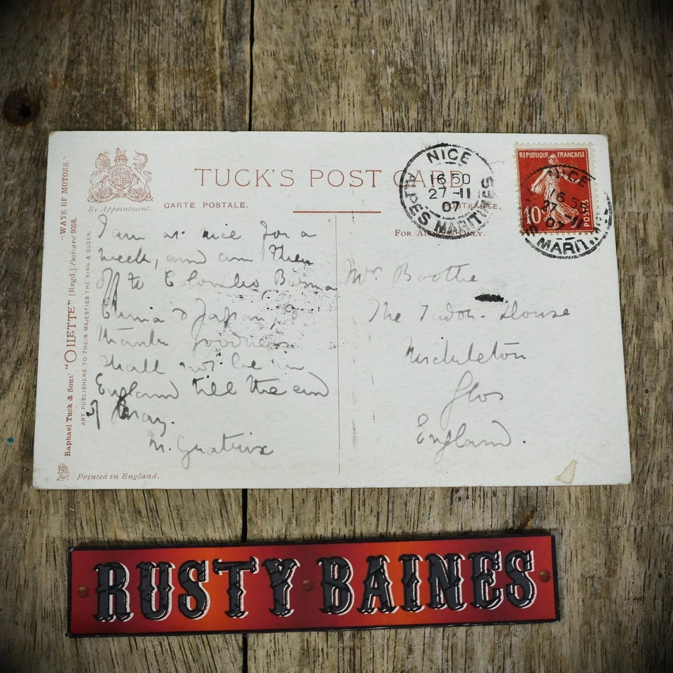 Postcard, Comic Tuck Ways of Motors, L Thackeray, Police, Speedinh Car